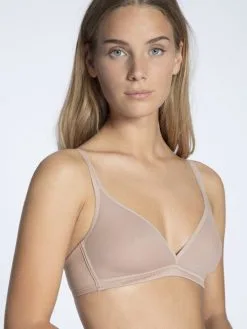 Calida Feminine Air Triangel-Soft BH Almondine -Unterwäsche Verkäufe Calida Feminin Air Triangel Soft BH braun 03500 335 4