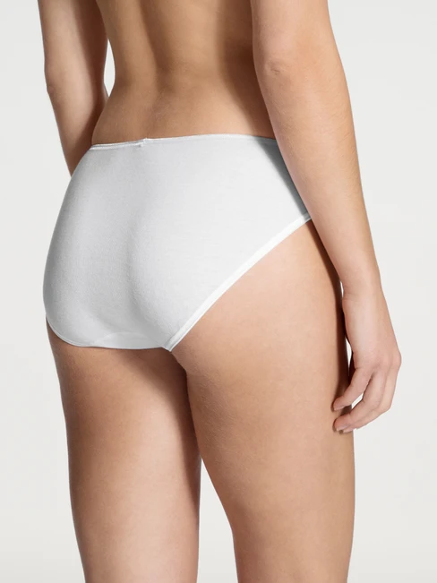 Calida Feminin Sense Minislip, Hoch Geschnitten Weiss 4 Calida Feminin Sense Minislip, Hoch Geschnitten Weiss – Bild 2