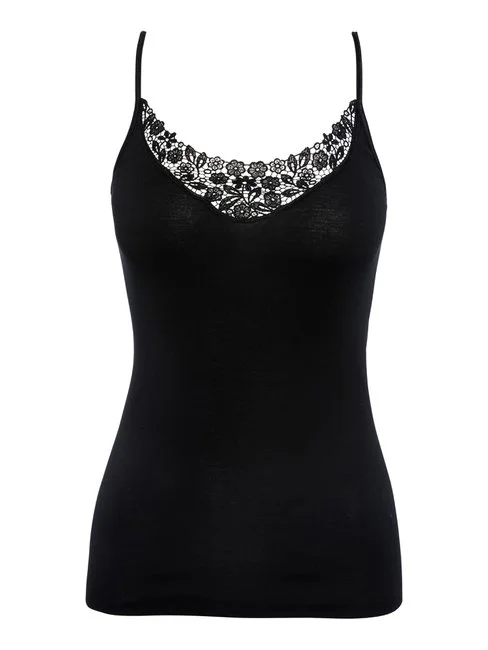 Calida Feminin Sense Spaghetti-Top Schwarz 7 Calida Feminin Sense Spaghetti-Top Schwarz – Bild 5