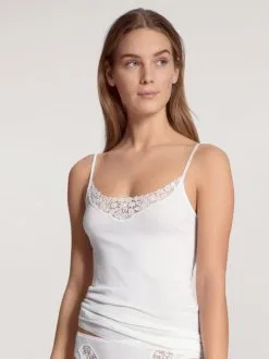 Calida Feminin Sense Spaghetti-Top Weiss