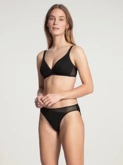 Calida Feminine Air Slip, Regular Cut Schwarz -Unterwäsche Verkäufe Calida Feminine Air Slip regular cut schwarz 22100 992 2