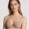 Calida Feminine Air T-Shirt-BH Mit Spacer-Cups Almondine -Unterwäsche Verkäufe Calida Feminine Air T Shirt BH mit Buegel beige 03100 335