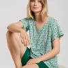 Calida Garden Nights Kurz-Pyjama Nevada Green -Unterwäsche Verkäufe Calida Garden Nights Kurz Pyjama gruen 42352 678