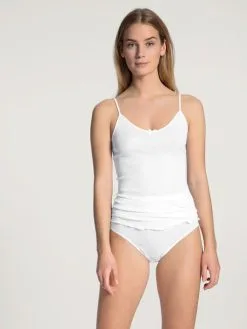 Calida Light Midislip Weiss 10 Calida Light Midislip Weiss -Unterwäsche Verkäufe Calida Light Midi Slip high waist weiss 23103 001 2