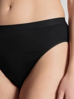 Calida Light Taillen-Minislip Schwarz 10 Calida Light Taillen-Minislip Schwarz -Unterwäsche Verkäufe Calida Light Mini Slip high waist schwarz 23102 992 3