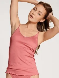 Calida Light Spaghetti-Top Italian Rose -Unterwäsche Verkäufe Calida Light Spaghetti Top rosa 13102 243 4