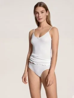 Calida Light Spaghetti-Top Weiss -Unterwäsche Verkäufe Calida Light Spaghetti Top weiss 13102 001 3
