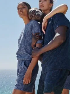 Calida Lounge Coast Shorts Marine Water Blue -Unterwäsche Verkäufe Calida Lounge Coast Shorts blau 26537 427 neu