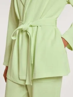 Calida Lounge Rosy Jacke Mit Bindeband Light Pistache -Unterwäsche Verkäufe Calida Lounge Rosy Jacke mit Bindeband gruen 15599 670 5