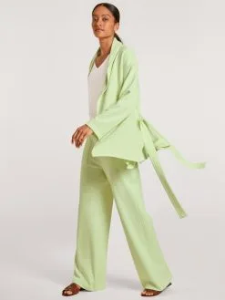 Calida Lounge Rosy Jacke Mit Bindeband Light Pistache -Unterwäsche Verkäufe Calida Lounge Rosy Jacke mit Bindeband gruen 15599 670 6