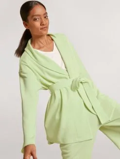 Calida Lounge Rosy Jacke Mit Bindeband Light Pistache -Unterwäsche Verkäufe Calida Lounge Rosy Jacke mit Bindeband gruen 15599 670 7