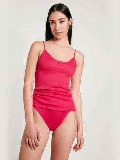 Calida Iconics Jazzpant Barberry Red -Unterwäsche Verkäufe Calida Lycraspitze Jazzpant rot 21901 176 2