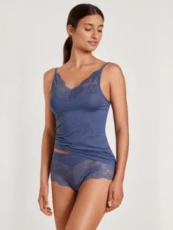 Calida Modal Deluxe Panty, Low Cut Marine Water Blue -Unterwäsche Verkäufe Calida Modal Deluxe Panty low cut blau 24854 427 2