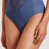 Calida Modal Deluxe Slip, High Waist Marine Water Blue