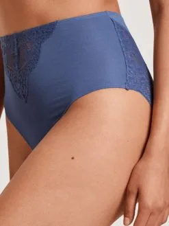 Calida Modal Deluxe Slip, High Waist Marine Water Blue 12 Calida Modal Deluxe Slip, High Waist Marine Water Blue -Unterwäsche Verkäufe Calida Modal Deluxe Slip high waist blau 22554 427 3