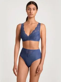 Calida Modal Deluxe Soft-BH Marine Water Blue -Unterwäsche Verkäufe Calida Modal Deluxe Soft BH blau 03454 427 2