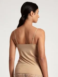 Calida Modal Sense Spaghetti-Top Irish Cream -Unterwäsche Verkäufe Calida Modal Sense Spaghetti Top beige 10053 944 1