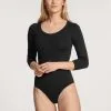 Calida Natural Comfort Body, 3/4-Arm Schwarz -Unterwäsche Verkäufe Calida Natural Comfort Body 3 4 Arm schwarz 16175 992