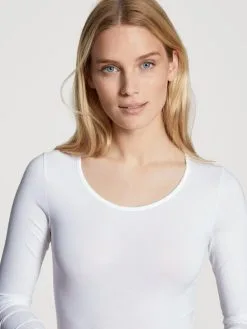 Calida Natural Comfort Body, 3/4-Arm Weiss 8 Calida Natural Comfort Body, 3/4-Arm Weiss -Unterwäsche Verkäufe Calida Natural Comfort Body 3 4 Arm weiss 16175 001 2