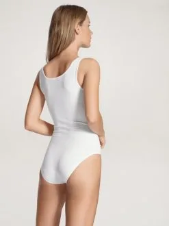 Calida Natural Comfort Body Ohne Arm Weiss -Unterwäsche Verkäufe Calida Natural Comfort Body mit Oeffnung weiss 16075 001 1