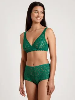 Calida Natural Comfort Lace Panty, Regular Cut Nevada Green -Unterwäsche Verkäufe Calida Natural Comfort Lace Panty regular cut gruen 24856 678 2