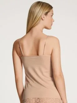 Calida Natural Comfort Lace Spaghetti-Top Rose Teint 8 Calida Natural Comfort Lace Spaghetti-Top Rose Teint -Unterwäsche Verkäufe Calida Natural Comfort Lace Spaghetti Top rosa 10156 160 1