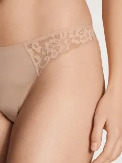 Calida Natural Comfort Lace String, Low Cut Rose Teint -Unterwäsche Verkäufe Calida Natural Comfort Lace String low cut rosa 20056 160 3