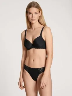 Calida Natural Comfort Lace String, Low Cut Schwarz -Unterwäsche Verkäufe Calida Natural Comfort Lace String low cut schwarz 20056 992 2