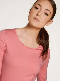 Calida Natural Comfort Langarm-Shirt, Rundhals Italian Rose -Unterwäsche Verkäufe Calida Natural Comfort Langarm Shirt Rundhals rosa 15075 243 3