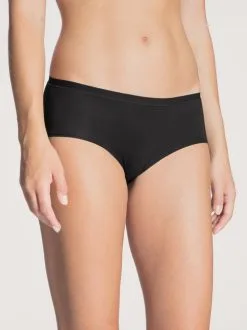 Calida Natural Comfort Panty, Low Cut Schwarz