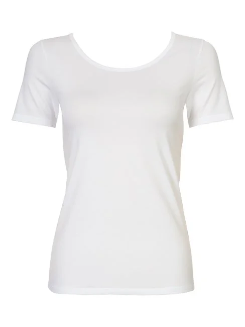 Calida Natural Comfort T-Shirt, Rundhals Weiss 6 Calida Natural Comfort T-Shirt, Rundhals Weiss – Bild 4