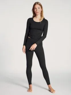 Calida Natural Comfort Langarm-Shirt, Rundhals Schwarz 9 Calida Natural Comfort Langarm-Shirt, Rundhals Schwarz -Unterwäsche Verkäufe Calida Natural Comfort Shirt langarm schwarz 15075 992 2