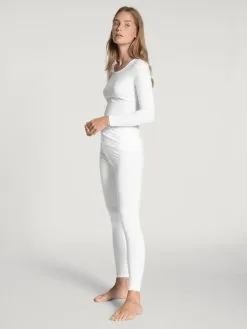 Calida Natural Comfort Langarm-Shirt, Rundhals Weiss -Unterwäsche Verkäufe Calida Natural Comfort Shirt langarm weiss 15075 001 3