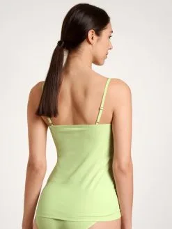 Calida Natural Comfort Spaghetti-Top Light Pistache -Unterwäsche Verkäufe Calida Natural Comfort Spaghetti Top gruen 11075 670 1