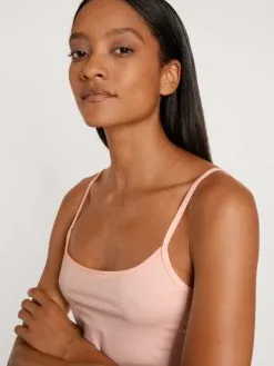 Calida Natural Comfort Spaghetti-Top Pearl Blush -Unterwäsche Verkäufe Calida Natural Comfort Spaghetti Top rosa 11075 072 3