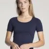 Calida Natural Comfort T-Shirt, Rundhals Dark Blue