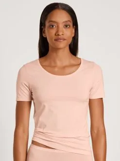 Calida Natural Comfort T-Shirt, Rundhals Pearl Blush -Unterwäsche Verkäufe Calida Natural Comfort T Shirt Rundhals rosa 14075 072 1