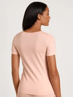 Calida Natural Comfort T-Shirt, Rundhals Pearl Blush -Unterwäsche Verkäufe Calida Natural Comfort T Shirt Rundhals rosa 14075 072 2