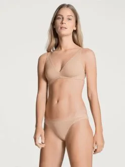 Calida Natural Comfort Tanga-Slip, Low Cut Rose Teint -Unterwäsche Verkäufe Calida Natural Comfort Tanga low cut haut teint 20438 160 3