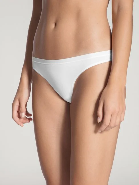 Calida Natural Comfort Tanga-Slip, Low Cut Weiss 3 Calida Natural Comfort Tanga-Slip, Low Cut Weiss