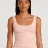 Calida Natural Comfort Tank Top Pearl Blush -Unterwäsche Verkäufe Calida Natural Comfort Tank Top Rundhals rosa 12175 072