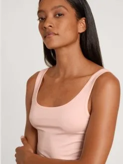 Calida Natural Comfort Tank Top Pearl Blush -Unterwäsche Verkäufe Calida Natural Comfort Tank Top Rundhals rosa 12175 072 3
