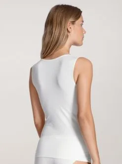 Calida Natural Comfort Tank-Top, V-Neck Weiss -Unterwäsche Verkäufe Calida Natural Comfort Tank Top weiss 12275 001 1