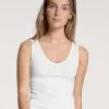 Calida Natural Comfort Tank-Top, V-Neck Weiss -Unterwäsche Verkäufe Calida Natural Comfort Tank Top weiss 12275 001