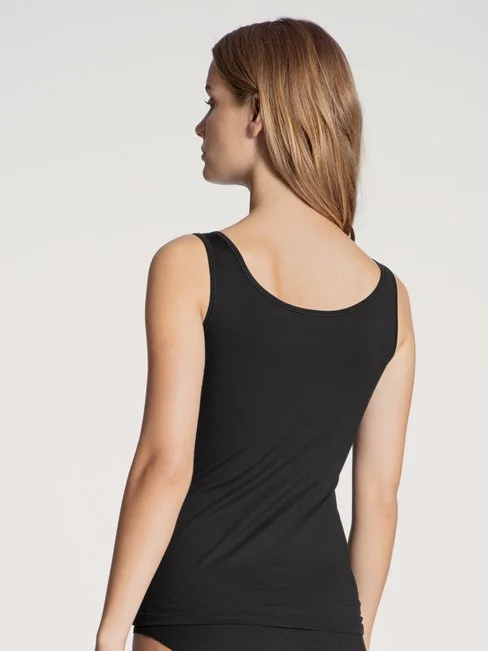 Calida Natural Comfort Tank Top Schwarz 4 Calida Natural Comfort Tank Top Schwarz – Bild 2