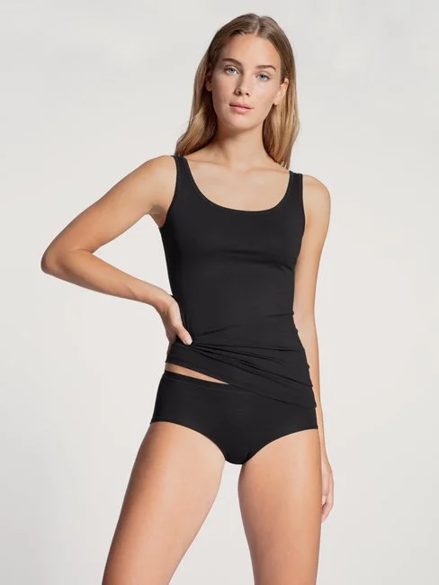 Calida Natural Comfort Tank Top Schwarz 6 Calida Natural Comfort Tank Top Schwarz – Bild 4