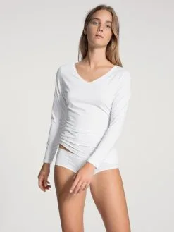 Calida Natural Joy Panty, Low Cut Weiss -Unterwäsche Verkäufe Calida Natural Joy Panty low cut weiss 24155 001 3