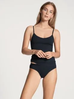 Calida Natural Joy Slip, Regular Cut Dark Lapis Blue -Unterwäsche Verkäufe Calida Natural Joy Slip regular cut blau 22355 339 2