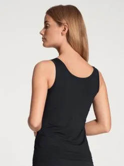 Calida Natural Joy Tank-Top, V-Neck Dark Lapis Blue -Unterwäsche Verkäufe Calida Natural Joy Tank Top blau 12355 339 1