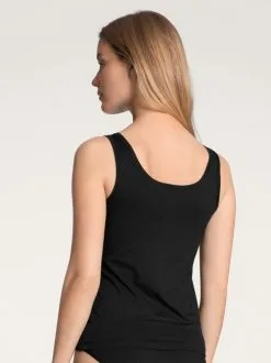 Calida Natural Joy Tank-Top, V-Neck Schwarz -Unterwäsche Verkäufe Calida Natural Joy Tank Top schwarz 12355 992 1